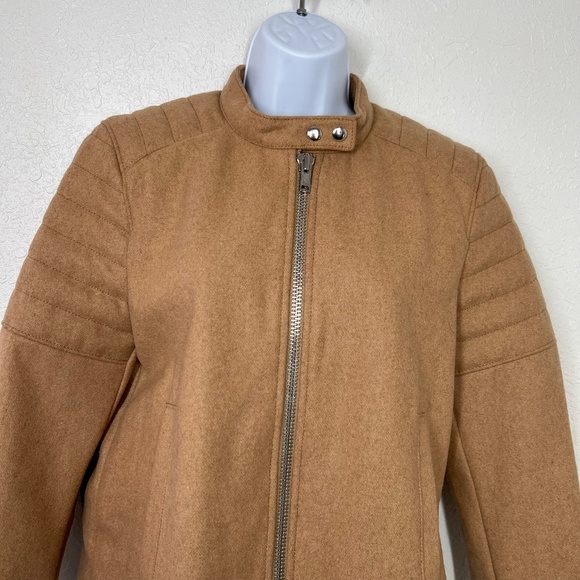 Gap Moto Jacket Wool Camo M, - Picture 12 of 16